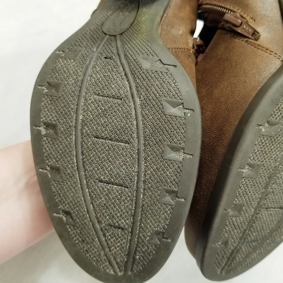 Baretraps Womens Leather Raewyn Heeled Ankle Boots Side Zip Brown Sz 8.5 M - Picture 12 of 14